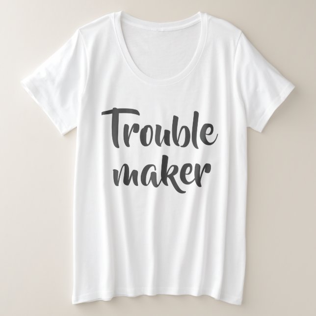 Fabricante de problema blanco divertido (Anverso del diseño)