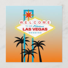 Fabulosa invitación a la boda en Las Vegas