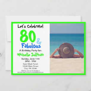 Fabulosa invitación a la fiesta de cumpleaños con