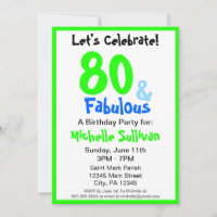 Fabulosa invitación a la fiesta de cumpleaños de N