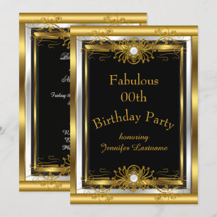 Fabulosa invitación a la fiesta de cumpleaños de o