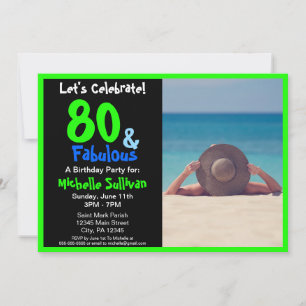 Fabulosa invitación a la fiesta de cumpleaños por 