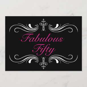 Fabulosa invitación a los 50 años