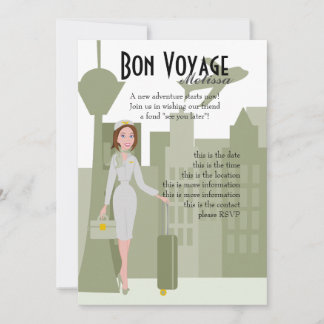 Fabulosa invitación a los asistentes de vuelo en v