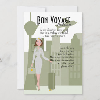 Fabulosa invitación a los asistentes de vuelo en v
