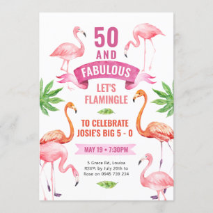 Fabulosa invitación al flamingo, flamingo tropical