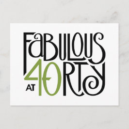 Fabulosa postal verde 40