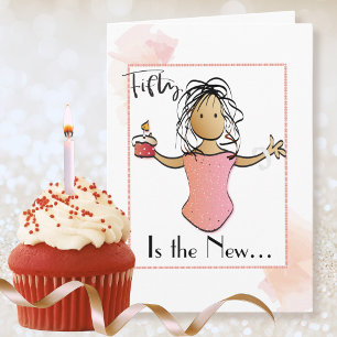 Fabulosa tarjeta de cumpleaños número 50 personali