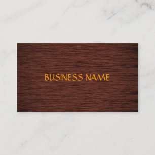 Fabulosas tarjetas de presentación de madera oscu