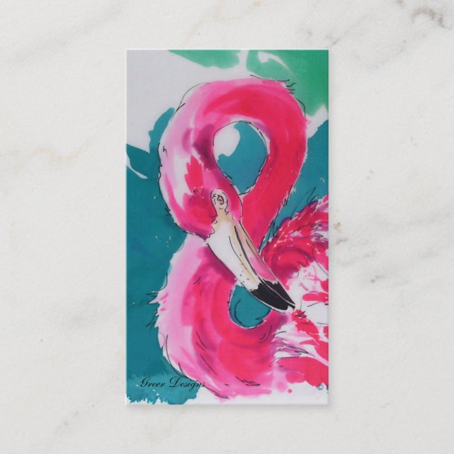 Fabulosas tarjetas Flamingo (Anverso)