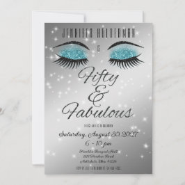 Fabuloso 50 Invitación a los ojos de Aqua Glam Neg