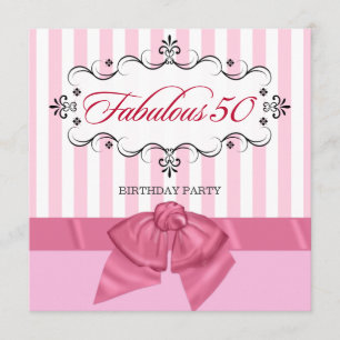 Fabuloso 50 - Personalizados invitaciones para fie