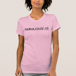 Fabuloso AF - camiseta de texto negro