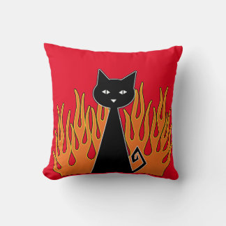 Fabuloso Cojín decorativo de gato negro