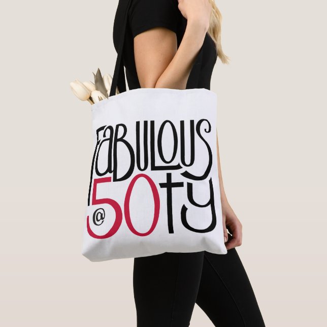 Fabuloso en la bolsa de 50 totes rojas (Detalle)