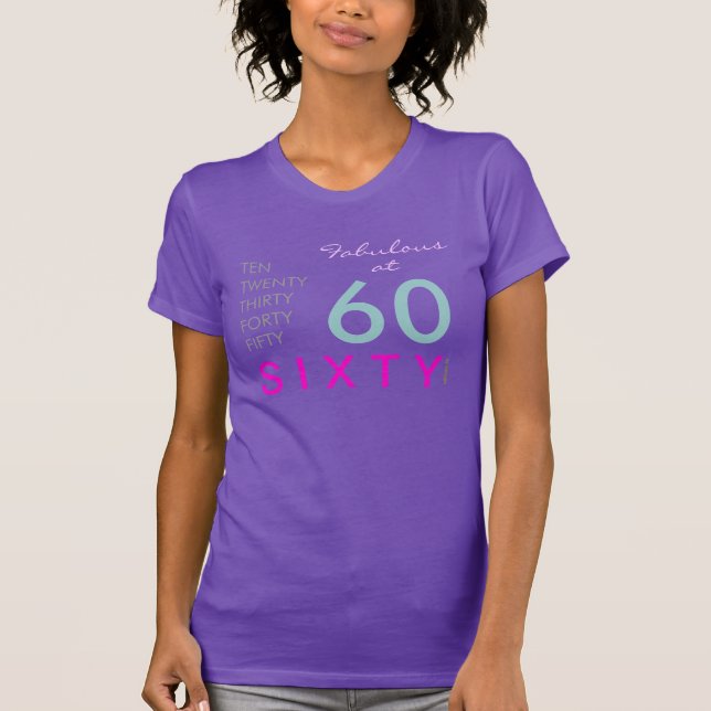 Fabuloso en la sexagésima camiseta del cumpleaños (Anverso)