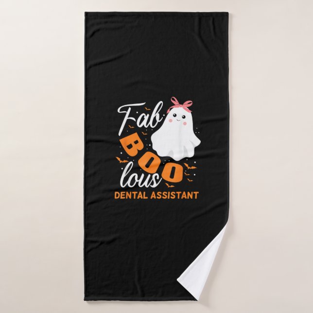 Fabuloso Fabooloso Asistente Dental Fantasma Hallo (Toalla de baño)