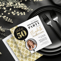 Fabuloso oro de cumpleaños número 50