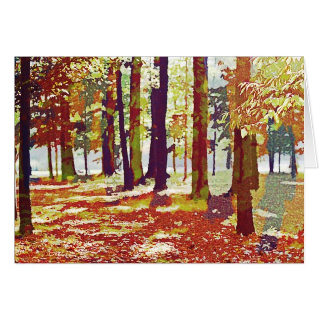 Fabuloso otoño Feliz día de gracias (Anverso (Horizontal))