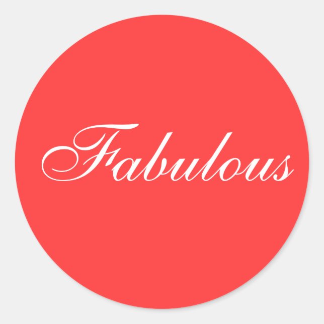 Fabuloso Pegatina (Anverso)