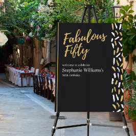 Fabulous Fifty Golden Modern Woman's 50th Birthday