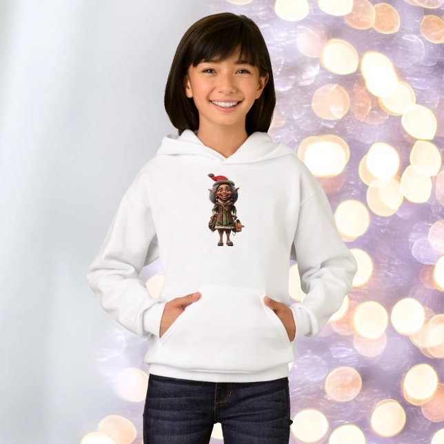 Fabulous Navidades Elf Chica Hoodie (Subido por el creador)