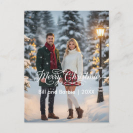 Fachada de las parejas de navidad de Feliz