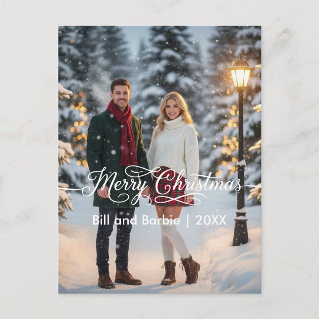 Fachada de las parejas de navidad de Feliz (Anverso)