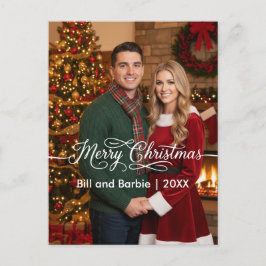 Fachada de las parejas de navidad de Feliz