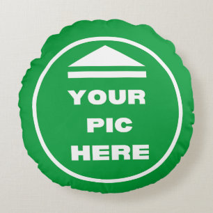 ¡FÁCIL! Cojín decorativo redondo Algodón de 16" - 