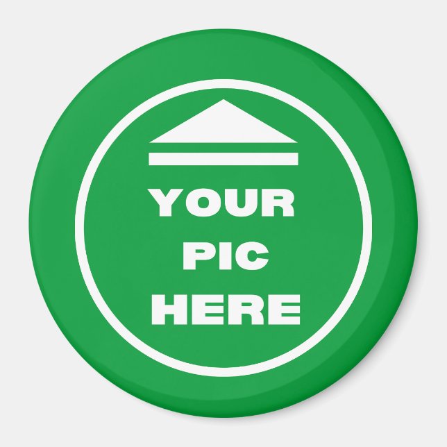 ¡FÁCIL! Imán redondo - Grande, 3 pulgadas - Person (Frente)