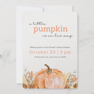 ¡FÁCIL! Invitación de Baby Shower de otoño -Agrega