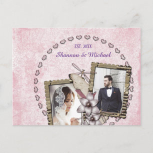 ¡FÁCIL! Tarjeta postal de boda - Personalizada