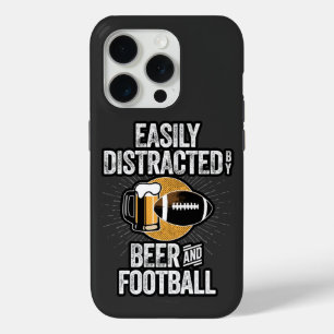 Fácilmente distrado por el Funda de cerveza y fútb