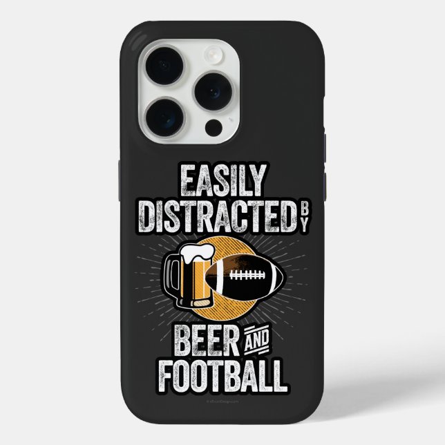 Fácilmente distrado por el Funda de cerveza y fútb (Reverso )