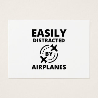 Fácilmente distraído por aviones divertido aviador