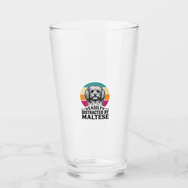 Fácilmente Distraído Por Diseño De Perro Antiguo M (Anverso)
