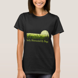 Fácilmente distraído por insectos camiseta vintage