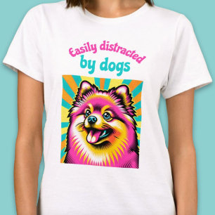 Fácilmente distraído por la camiseta de arte pop d