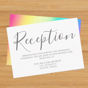 Fade arcoiris Simple Moda Typografía Recepción
