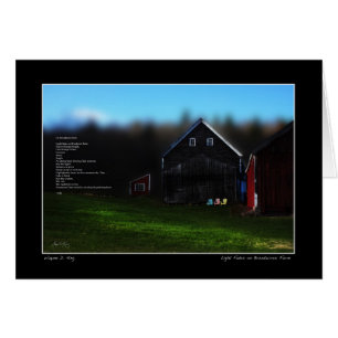 Fades de luz en el Poster de la granja de Broadacr