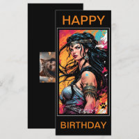Fadey Barbarian Comic 01 Tarjeta de cumpleaños