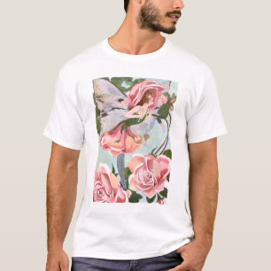 Faerie de la acuarela - camiseta de las señoras