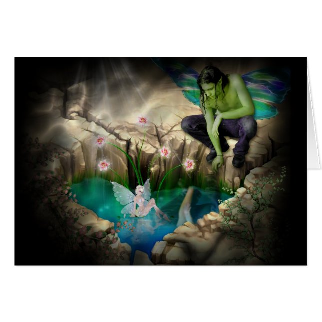 Faerie in Elven Pond Vignette (Anverso (Horizontal))