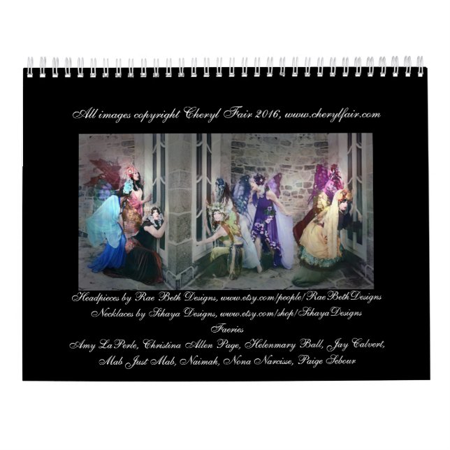 Faeries en el calendario del bosque (Reverso)