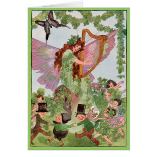 Faeries irlandeses del vintage todas las tarjetas