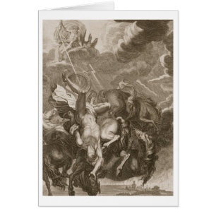 Faetón pegado abajo por el rayo de Júpiter, 1731