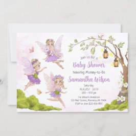 Fairy Baby Shower Invitación Floral Fairy Shower