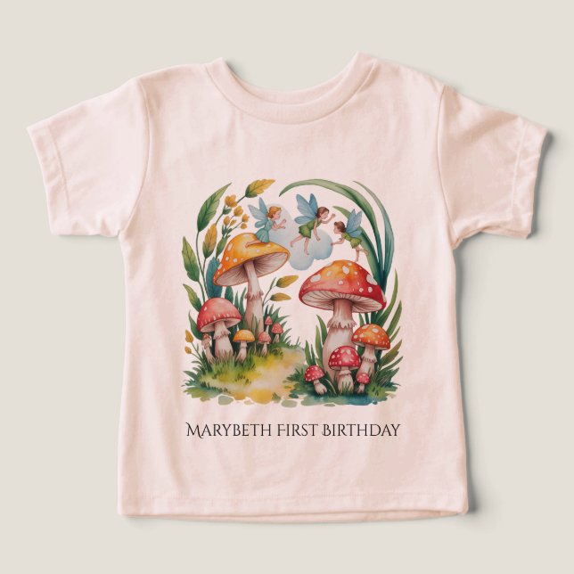 Fairy First Chica Birthday Party (Diseño delantero )