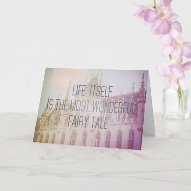 Fairy Tale Castle | Tarjeta de felicitación inspir (Orquídea)